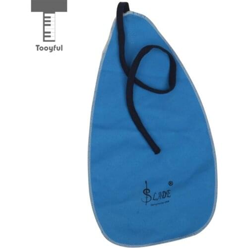 Tooyful Deerskin Flocking Cleaning Wiping Cloth for Cleaning Saxophone Music Wind Instruments Accessories Blue