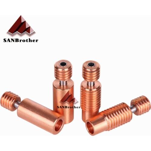 High Quality Bi-Metal Heat Break V6 Throat For E3D V6 PT100 Hotend Prusa i3 MK3 Heater Block 1.75mm 3D Printer Parts heatbreak