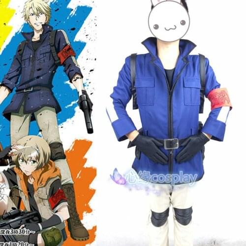 Japanese Cartoon Aoharu x Machinegun Cosplay Costumes Masamune Matsuoka Cos Battle Suit Anime Halloween Cosplay Uniform Clothes