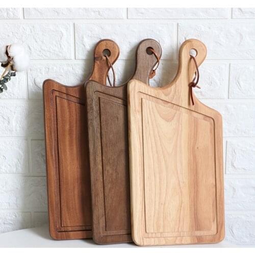Japanese Wooden Tray Irregular Solid Wood Wooden Plate Fruit Chopping Board Plates Nordic Plate