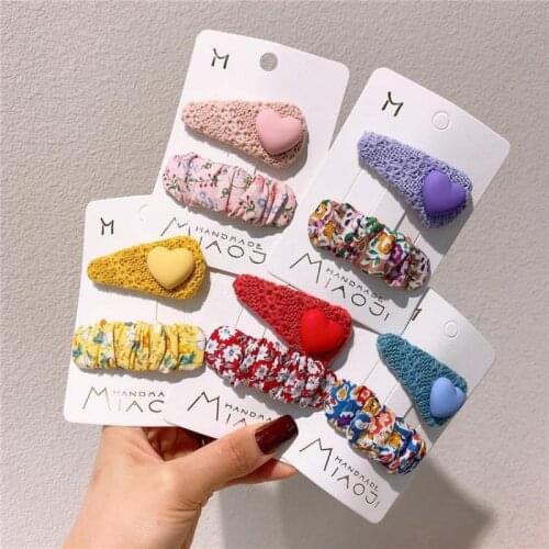 Plaid Print Hair Clips Hair Pins For Girls Kids Hair Styling Tools Baby Children Hair Accessories Kids Hair Wear Headdress