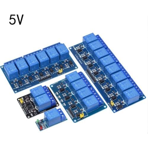 1PCS 5V 12V 1 2 4 6 8 Channel Relay Module with optocoupler Relay Output 1 2 4 6 8 Way Relay Module for Arduino
