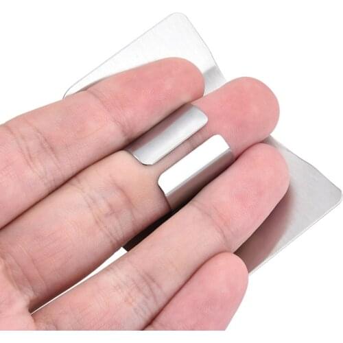 1 Pcs Stainless Steel Finger Guard Finger Hand Cut Hand Protector Knife Cut Finger Protection Tool Kitchen Knives & Accessories