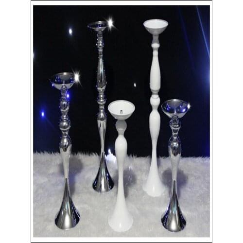 12inch 20inch 43inch height metal candle holder candle stick wedding centerpiece event road lead flower stands rack vase