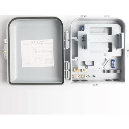 16 port FTTH Fiber Optic Termination Box 16 Core ABS waterproof Outdoor Fiber Optic Distribution Box 1X8 or 1X16 FIber Splitter