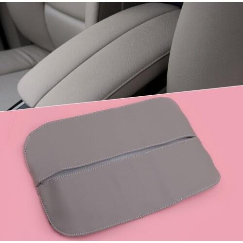 2Pcs/Set Grey Center Console Armrest Cover Car PU Leather Fit For BMW X5 E70 X6 E71 2008 2009 2010 2011 2012 2013