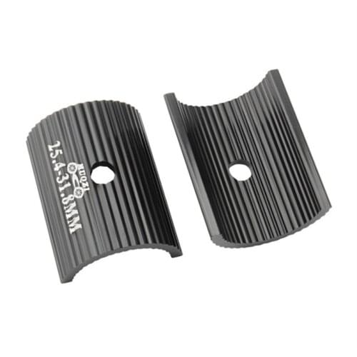 2-Pack 25.4-31.8mm/31.8-35mm Drag Handlebar Riser Clamp Conversion Shims Reducer Shells Spacer Handlebar Sheet