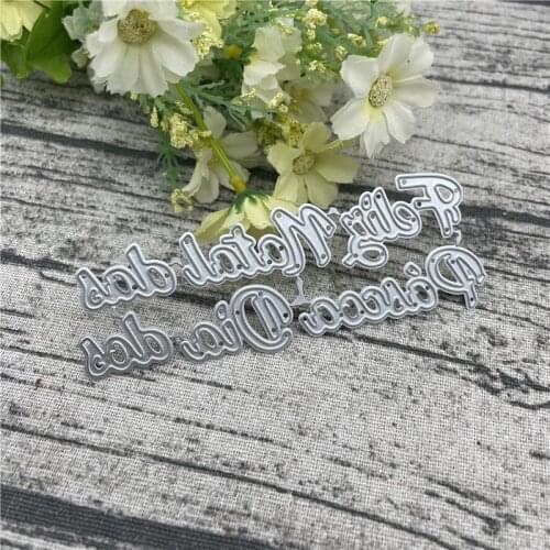 6Pcs PortugueDIY Paper metal cutting dies mold Round hole label tag Scrapbook paper craft knife mould blade punch stencils dies