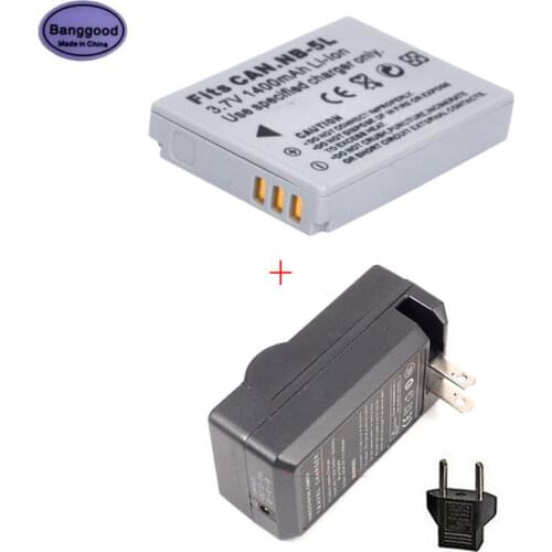 Banggood 3.7V 1400mAh NB-5L NB5L NB 5L Camera Battery for Canon SX200is SX220HS SX230HS CB-2LXE PowerShot S100 S110 SD950 SD970