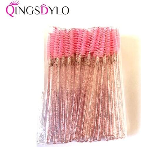 Eyelash Brushes 50pcs Eyelash Extension Supplies Disposable Mascara Wands Applicator Eye Lashes Cosmetic Brush Set Makeup Tools