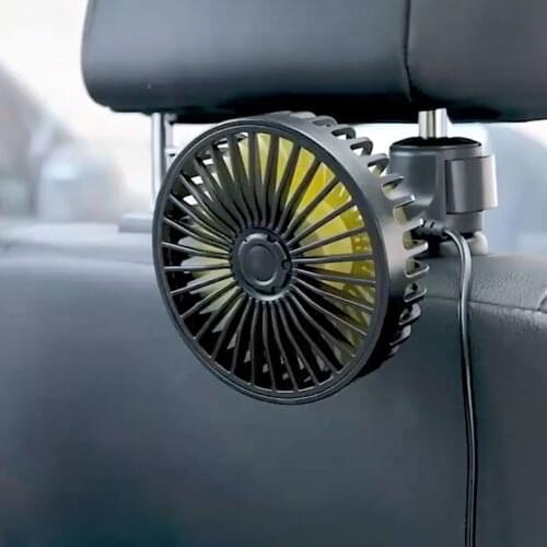Car Aromatherapy Fan For Rear Seat Portable Car Rear Seat Fan With 3 Adjustable Wind Speeds Car Cooling Fan For SUV RV Vehicles