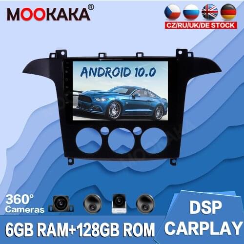 For Ford S-Max 06-08 Android 10.0 128G Car Multimedia Player Radio GPS Navigation Auto Stereo Recorder Head Unit Audio