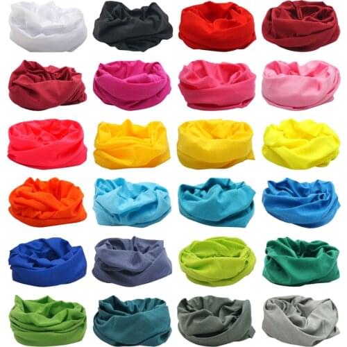 Bandanas Solid Color Cycling Magic Cover Scarf Outdoor Headband Sunshade Hiking Fishing Bandana Sports Man Bandanas 25*50cm