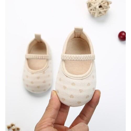 Colored cotton toddler shoes soft soles spring and autumn 1 year old newborn baby shoes 0-12 months baby boys and girls cloth sh