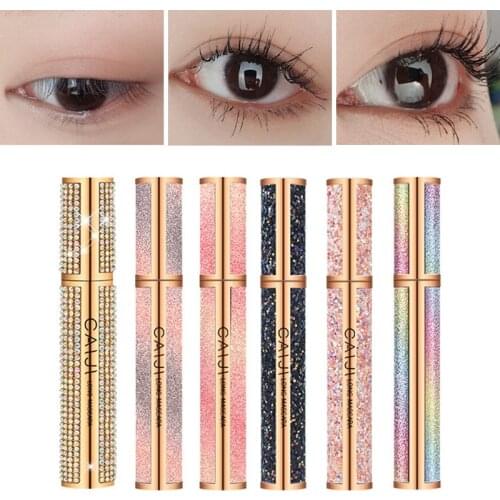 Diamond Starry Sky Mascara Waterproof Eyelashes Cosmetics Makeup Brushes Tools Rimel Maquiagem For Eye Lash Extension Wholesale