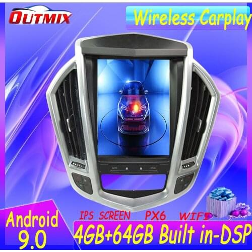 Tesla Screen Android px6 For Cadillac SRX 2013+ Car multimedia Stereo player Radio Carplay GPS Navigation Head unit