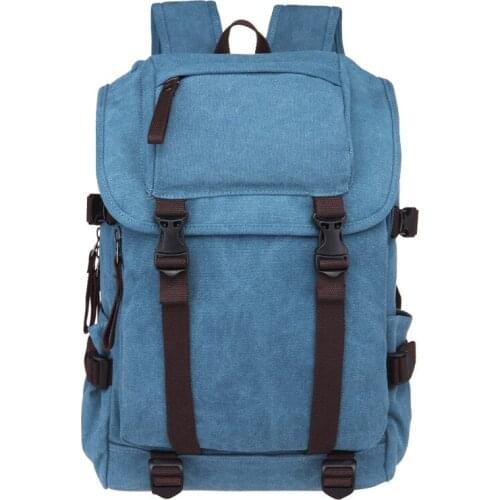 Canvas Material Men and Women General Backpack Large Capacity Backpack Fashion Leisure Outdoor Sports Backpack