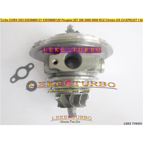 Turbo CHRA Cartridge 53039880121 53039700121 0375R9 53039880120 53039700120 For Peugeot 207 308 3008 RCZ C4 EP6DT EP6CDT 1.6L