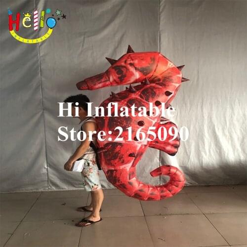 2 m high quality movie cartoon seahorse inflatable mascot