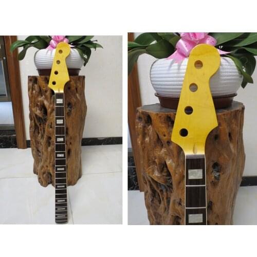 DIY Maple Rosewood 20 Fret For Electric Bass Neck Parts
