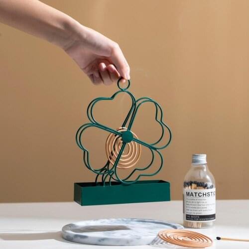 Nordic Retro Insect Mosquito Coils Holder Burner Repellant Insect Box Summer Repellent Rack Mesh Bracket Sandalwood Home Decor