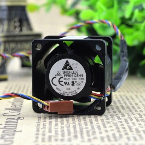New original PFB0412EHN-SP12 4028 4CM 12V 0.72A Super violence double ball cooling fan