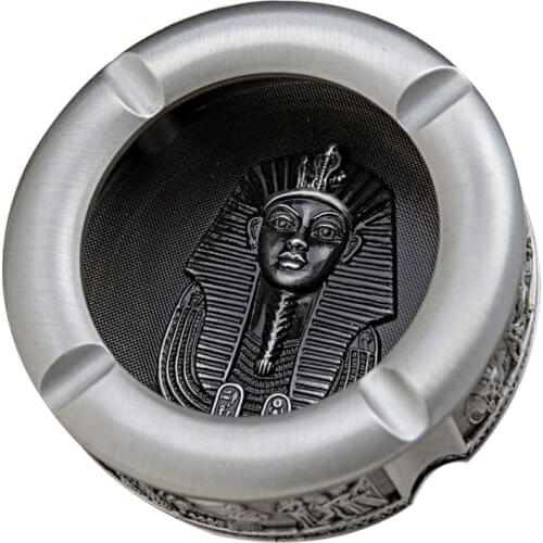 Ash Tray Egypt Arts Crafts Desk Accessories Creative Ashtrays Smoking Retro Metal Cigarette Ashtray Home Decor Bar Decoration