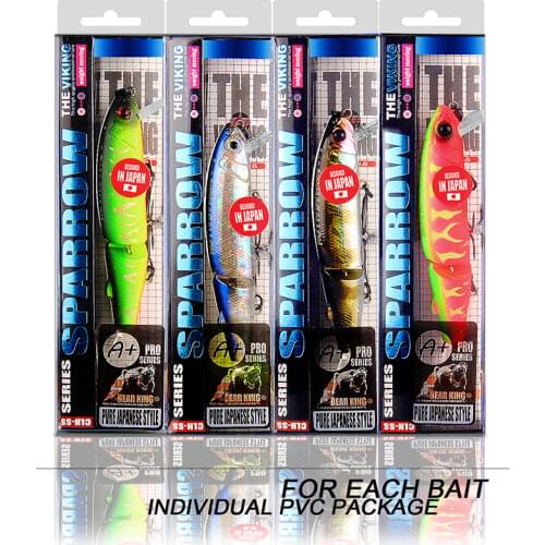 Retail 2017 good fishing lures minnow,professional baits 11cm 14g,bearking equiped quality professional black or white hook