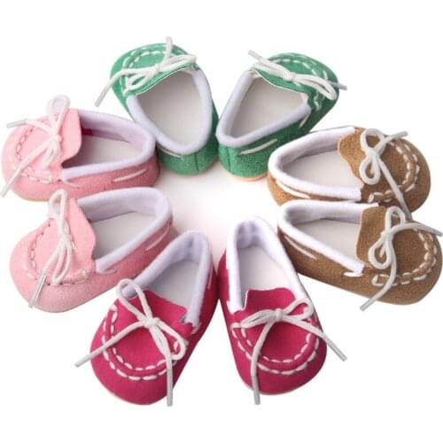 New Pattern Strapped Sandals Fit 18 Inch American&43cm Baby New Born Doll Clothes Accessories Girls' Toys