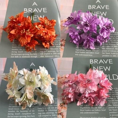 Silk Peony Bouquet Home Decoration Accessories Wedding Party Scrapbook Fake Plants Diy Pompons Artificial Roses Flowers