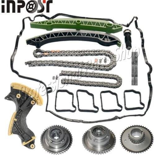Timing Chain Camshaft Adjuster Kit & Tensioner For Mercedes W204 C250 W212 E250 M271 A2710503347 A2710503447