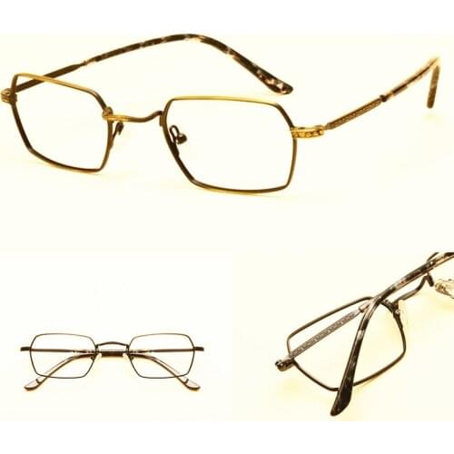 Vintage Metal Eyeglasses Frames myopia Full Rim Men Women Rx able Glasses come with clear computer lens