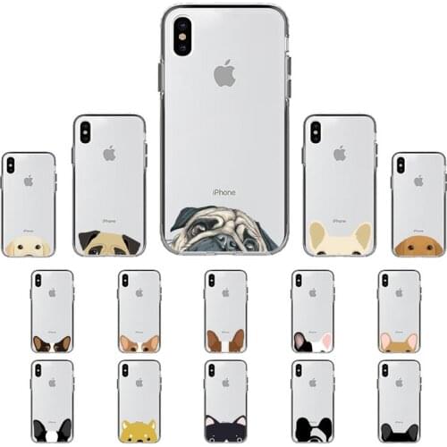 YNDFCNB Cat French Bulldog Phone Case for iPhone 11 12 pro XS MAX 8 7 6 6S Plus X 5S SE 2020 XR case