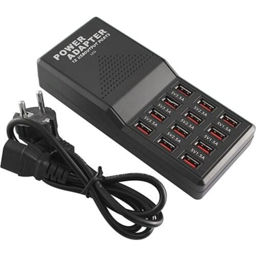 Quick Charge Smart Mobile USB Charger Socket 12Port USB Fast Charging Charger Wall Power Adapter EU/US/UK/AU/Plug