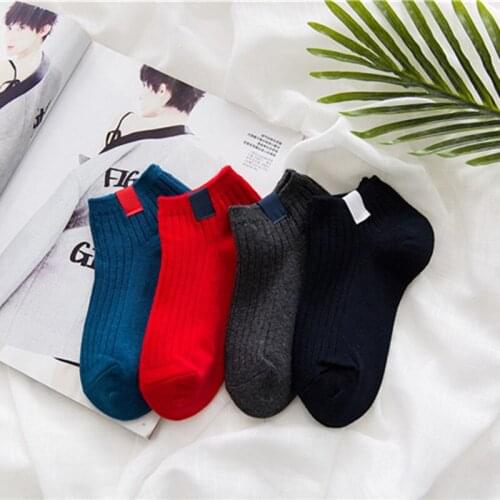 ZDL-136 Classic Ankle Mesh 100% Cotton Socks Women Knitted Solid Colors 10 Pairs