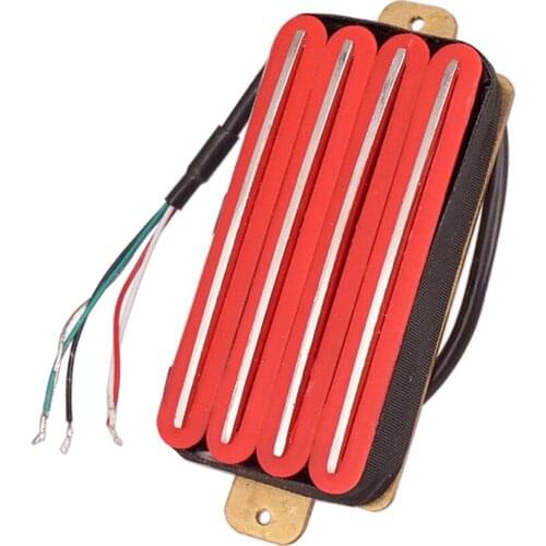 1Pc Electric Guitar Dual Rail Humbucker Pickups 4 Core Wire Red Luthier Tool