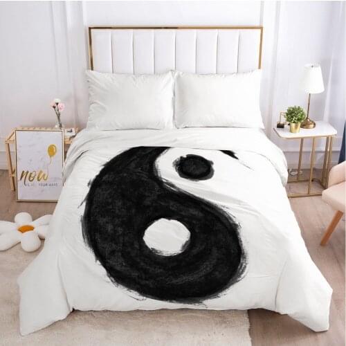 1PCS Duvet Cover,3D Luxury Printing Quilt Cover 240x220/200x200/140x200/210x210,Tai Chi Bedding King/Queen/Double size,Drop Ship