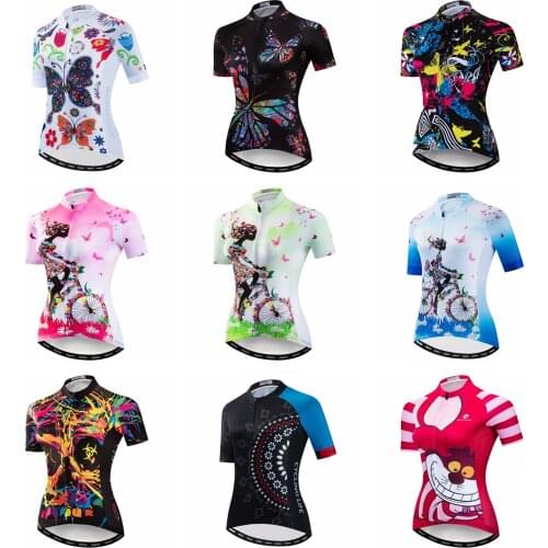 2021 Cycling Jersey Women Summer Short Sleeve Ropa Ciclismo Bike Jersey Shirts Tops Lady Sports Bicycle Clothing Wear Maillot