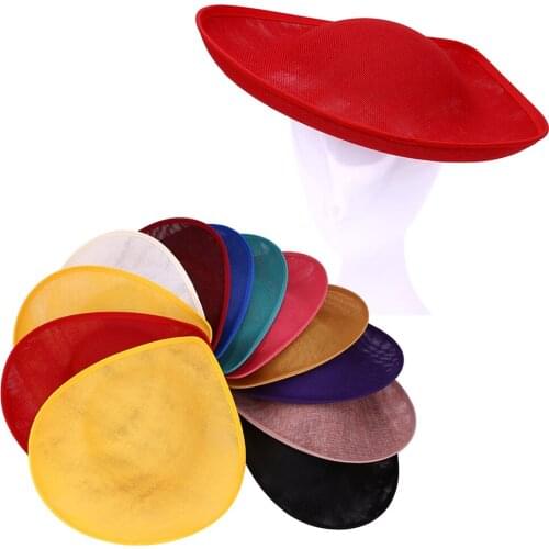 30CM big Derby imitation SINAMAY millinery fascinators base party hat DIY hair accessories headpieces 2pieces/lot