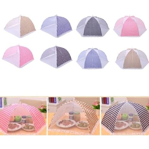 4 Pcs Pop-Up Mesh Screen Food Cover Tent Reusable Collapsible Anti Fly Mosquitoes Umbrella Food Cover Net Protector