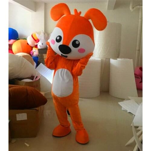 Dog Mascot Character Costume Dog Cosplay Outfits Adult Size Fancy Dress Suit Cartoon Mascot