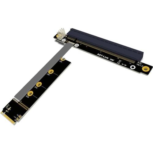 M.2 for NVMe To PCIe 16x Riser X11050ti 1060ti 1080ti RX580 Graphics Card Extender M2x16 PCI-e For NVIDIA AMD A N Card Btc Miner