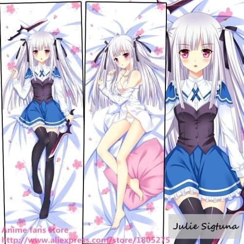 Cute Japanese Anime Absolute Duo Julie Sigtuna Loli Pillowcase Pillow Case decorative Hugging Body Bedding