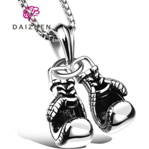 Fashion Fitness Gym Gloves Necklace Pendant Jewelry Bodybuilding Necklaces Men Women Sport Gloves Gift Holiday Gift Xmas