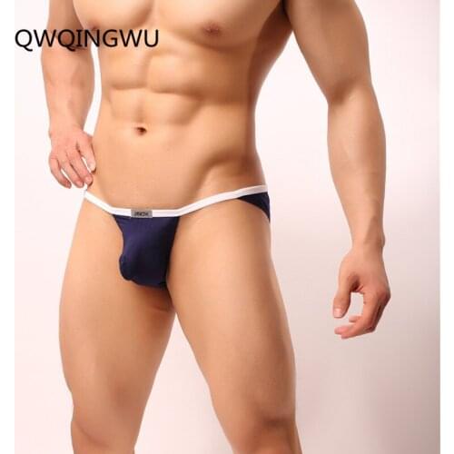 Sexy Gay Underwear Men Briefs Short Back Modal Underpants Breathable U Convex Pouch Low Waist Panties Cueca Calzoncillos Briefs