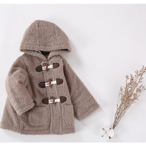 Baby clothes children winter warm thick jacket baby boy hooded coat infant kids polar fleece top fashion outwear with lining 1-4