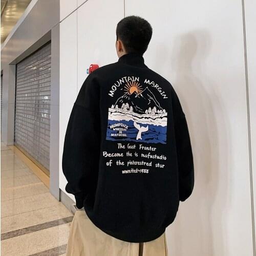 Autumn 2020 Korean Hoodie Mens Fashion Casual Turtleneck Sweatshirt Men Streetwear Loose Hip-hop Pullover Hoodies Mens Harajuku