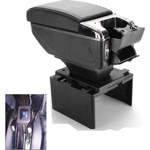 For Peugeot 306 armrest box universal car center console modification accessories with USB