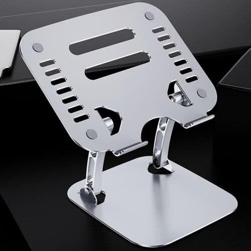 Aluminum Alloy Notebook Computer Stand Portable Folding Height Adjustable Computer Cooling Rack Adjustable Computer Accessories