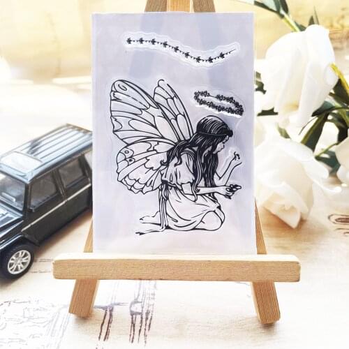 9*6 Fairy Garland Clear Stamps Transparent Silicone Stamp/Seal DIY Scrapbooking/Photo Album Christmas Halloween Sheets